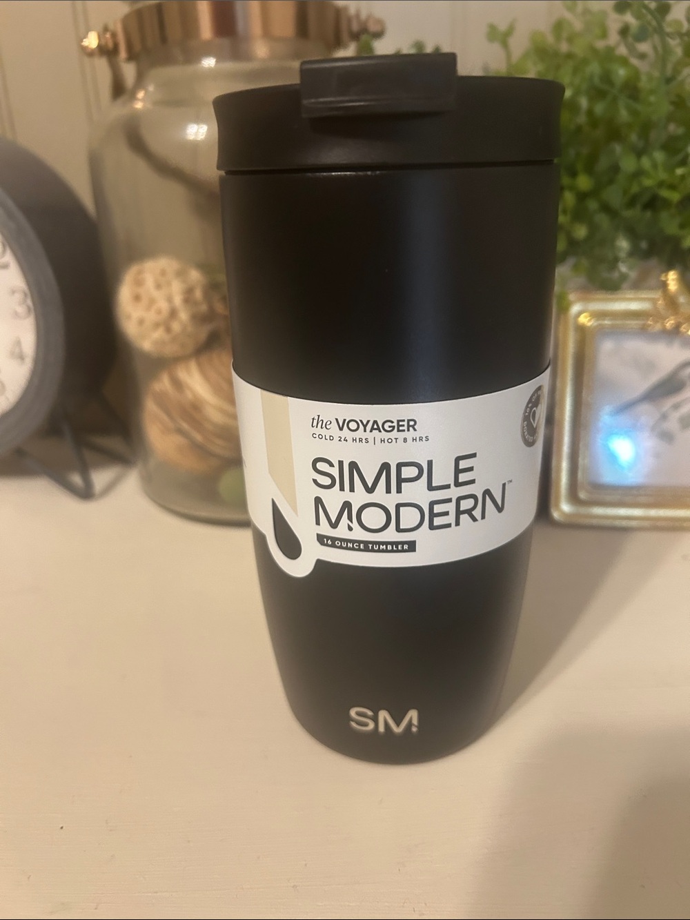 Simple Modern The Voyager 16oz Travel Tumbler - Black